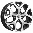 Диск литой КиК КС869 (Corolla) 16x6.5J/5x114.3 D60.1 ET45 алмаз черный для TOYOTA Corolla Verso
