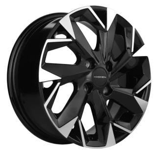 Диск литой Khomen Wheels KHW1402 (Accent/Getz/i20) 14x5.5J/4x100 D67.1 ET38 Black-FP