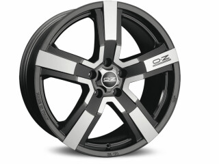 Диск литой OZ Versilia 19x8.0J/5x108 D75 ET45 Matt Black + Diamond Cut