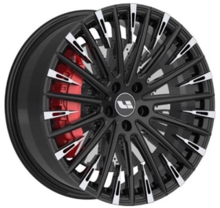 Диск штамп. Vissol F-1945 21x9.0J/5x120 D62.5 ET45.5 Gloss Black with Machined Face