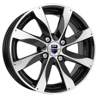 Диск литой КиК Джемини 15x6.0J/4x100 D60.1 ET48 алмаз черный