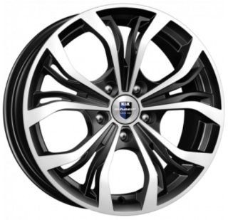 Диск литой КиК Аламида 16x6.5J/5x114.3 D67.1 ET43 алмаз чёрный