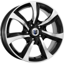 Диск литой КиК Либерти (КС654) 17x7.0J/5x114.3 D67.1 ET45 алмаз черный