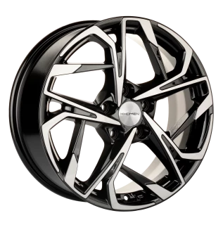 Диск литой Khomen Wheels KHW1716 (Changan/Geely/Lexus/Toyota) 17x7.0J/5x114.3 D60.1 ET45 Black-FP