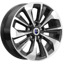 Диск литой КиК Авиор 17x7.0J/5x108 D65.1 ET40 алмаз чёрный