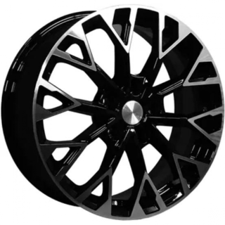 Диск литой Khomen Wheels KHW1718 (CX-5/i40/X-Trail) 17x7.0J/5x114.3 D67.1 ET45 Black-FP