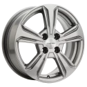 Диск литой Khomen Wheels KHW1502 (Solano) 15x6.0J/4x100 D54.1 ET45 G-Silver
