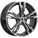 Диск литой КиК КС935 Каррера Лайт 18x7.0J/5x114.3 D66.1 ET40 алмаз черный