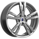 Диск литой КиК Karrera Light 18x7.0J/5x114.3 D67.1 ET38 Дарк платинум брайт