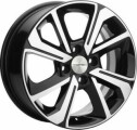 Диск литой Khomen Wheels 1501 15x6.0J/4x100 D54.1 ET46 Black-FP