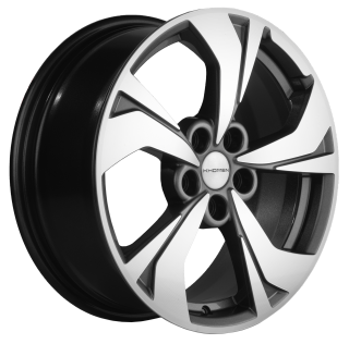 Диск литой Khomen Wheels 1724 17x7.0J/5x108 D54.1 ET40 Gray-FP