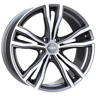 Диск литой MAK X-Mode 20x10.0J/5x120 D74.1 ET40 Gunmetal Mirror Face1