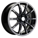 Диск литой Khomen Wheels KHW1707 (Lada Vesta Cross) 17x6.5J/4x100 D60.1 ET43 Black-FP для FIAT Grande Punto
