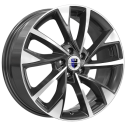 Диск литой КиК Роквуд 17x7.0J/5x114.3 D66.6 ET37 Алмаз-черный
