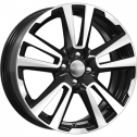 Диск литой КиК Lada Vesta Cross KC874 17x6.5J/4x100 D60.1 ET43 алмаз черный