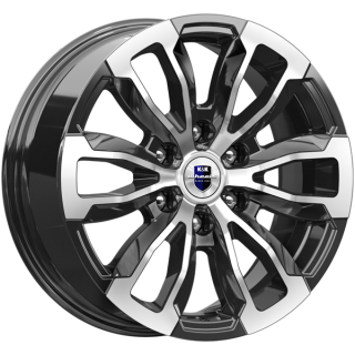 Диск литой КиК Меконг 18x7.5J/6x139.7 D100.1 ET36 алмаз чёрный