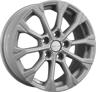 Диск литой Khomen Wheels KHW1605 (Huyndai/Mazda) 16x6.5J/5x114.3 D67.1 ET45 F-Silver