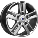 Диск литой КиК Backfire 18x8.0J/5x120 D72.6 ET45 дарк платинум