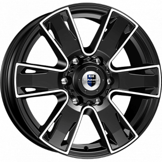 Диск литой КиК Севенна 17x7.0J/6x139.7 D100.1 ET33 алмаз черный