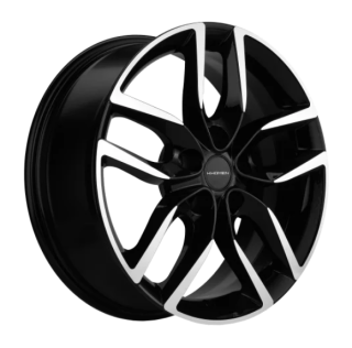 Диск литой Khomen Wheels 1708 17x6.5J/5x114.3 D54.1 ET45 Black-FP