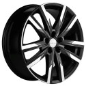 Диск литой Khomen Wheels KHW1905 (Geely Monjaro/Tugella) 19x7.5J/5x108 D63.4 ET46 Black-FP