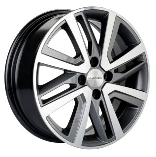 Диск литой Khomen Wheels KHW1609 (16_Rio II/Solaris II) 16x6.0J/4x100 D54.1 ET46 Gray-FP