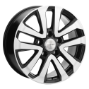 Диск литой Khomen Wheels 2003 20x8.5J/5x150 D110.1 ET58 Black-FP для TOYOTA Land Cruiser 200