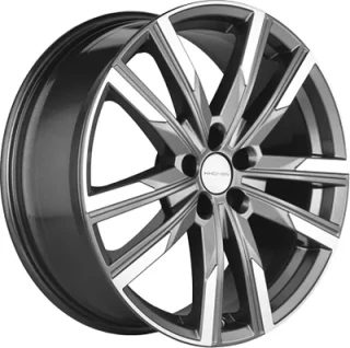 Диск литой Khomen Wheels KHW1905 (Chery Tiggo 8) 19x7.5J/5x108 D60.1 ET47 Gray-FP