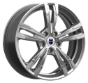 Диск литой КиК Karrera Light 18x7.0J/5x114.3 D66.1 ET40 брайт дарк платинум