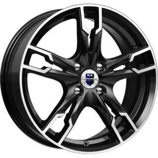 Диск литой КиК Солар 17x7.0J/5x112 D66.6 ET40 алмаз чёрный