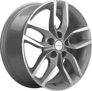 Диск литой Khomen Wheels KHW1708 (Chery tiggo 7pro) 17x6.5J/5x108 D60.1 ET33 F-Silver-FP