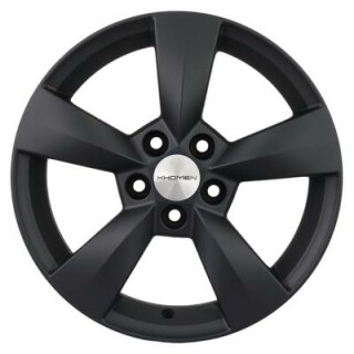 Диск литой Khomen Wheels 1504 15x6.0J/5x100 D57.1 ET40 black matt
