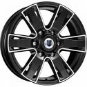 Диск литой КиК Севенна 17x7.0J/6x139.7 D100.1 ET38 алмаз черный