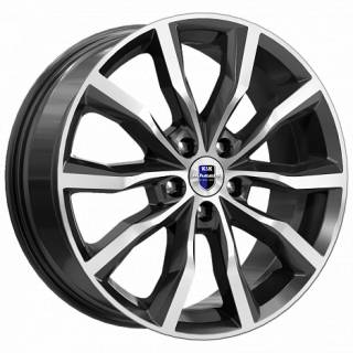 Диск литой КиК Портер 18x7.5J/5x114.3 D66.1 ET45 алмаз черный