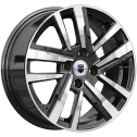 Диск литой КиК Хант 15x6.0J/4x100 D60.1 ET40 алмаз черный