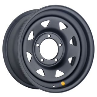 Диск штамп. Off-Road Wheels УАЗ 16x7.0J/5x139.7 D110 ET0 Черный матовый