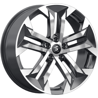 Диск литой Premium Series KP015 19x7.5J/5x114.3 D64.1 ET40 Diamond Black Gris