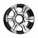Диск литой КиК Байконур 15x7.0J/5x139.7 D108.5 ET-5 алмаз чёрный