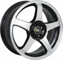 Диск литой CrossStreet CR-14 14x5.5J/4x100 D67.1 ET43 BKF