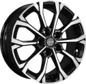 Диск литой Khomen Wheels KHW1605 (Qashqai/Tiida) 16x6.5J/5x114.3 D66.1 ET40 Black-FP