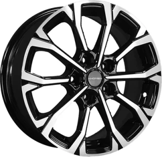Диск литой Khomen Wheels KHW1605 (Qashqai/Tiida) 16x6.5J/5x114.3 D66.1 ET40 Black-FP