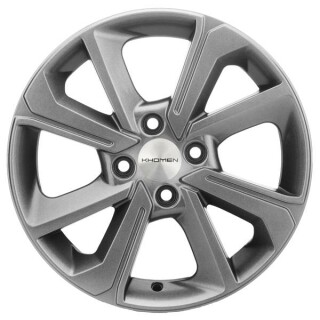 Диск литой Khomen Wheels 1501 15x6.0J/4x100 D54.1 ET46 G-Silver