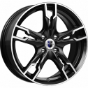 Диск литой КиК Солар 17x7.0J/5x112 D57.1 ET40 алмаз чёрный