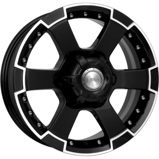 Диск литой КиК M56 16x7.0J/6x139.7 D93.1 ET30 алмаз черный