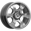 Диск литой КиК Байконур 15x7.0J/5x139.7 D108.5 ET-5 ДАРК ПЛАТИНУМ
