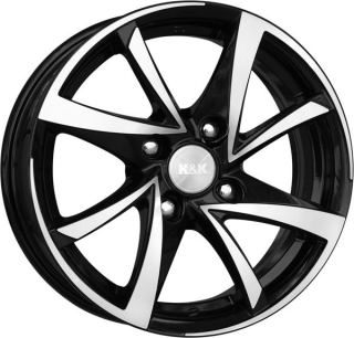 Диск литой КиК Игуана алмаз черный 15x6.5J/4x100 D67.1 ET35