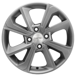Диск литой Khomen Wheels 1501 15x6.0J/4x100 D54.1 ET46 G-Silver