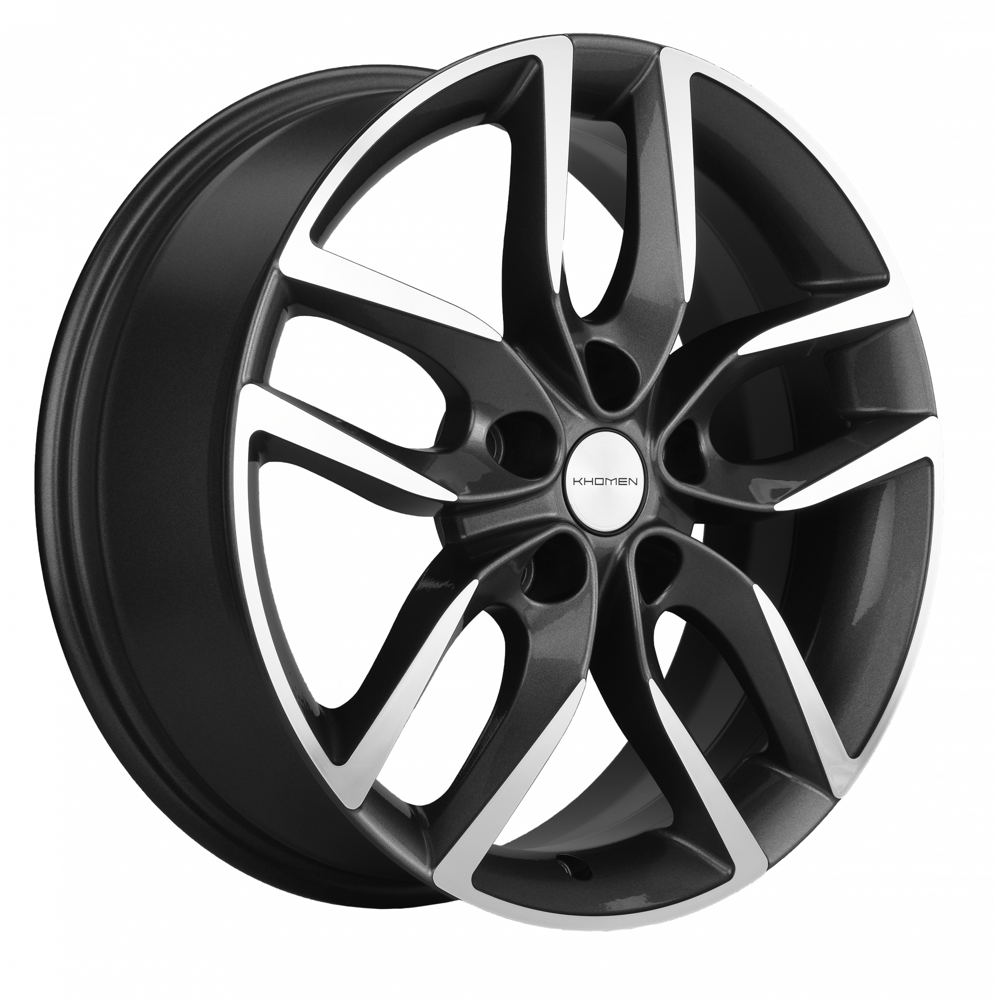 Купить диски Khomen Wheels KHW1708 (Evolute i-Pro) 17x6.5J/5x108 D65.1 ET43  Gray-FP в Екатеринбурге