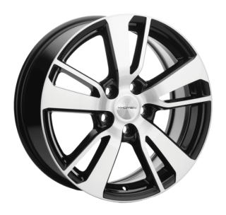 Диск литой Khomen Wheels 1704 17x7.0J/5x108 D63.3 ET50 Black-FP