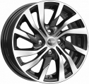 Диск литой КиК КС882 15x6.0J/4x100 D60.1 ET50 алмаз черный